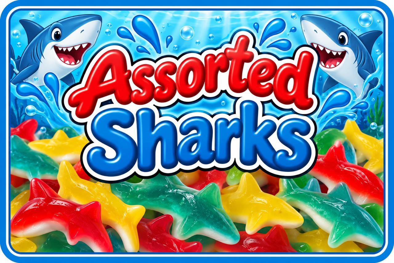 Assorted Sharks candy mix