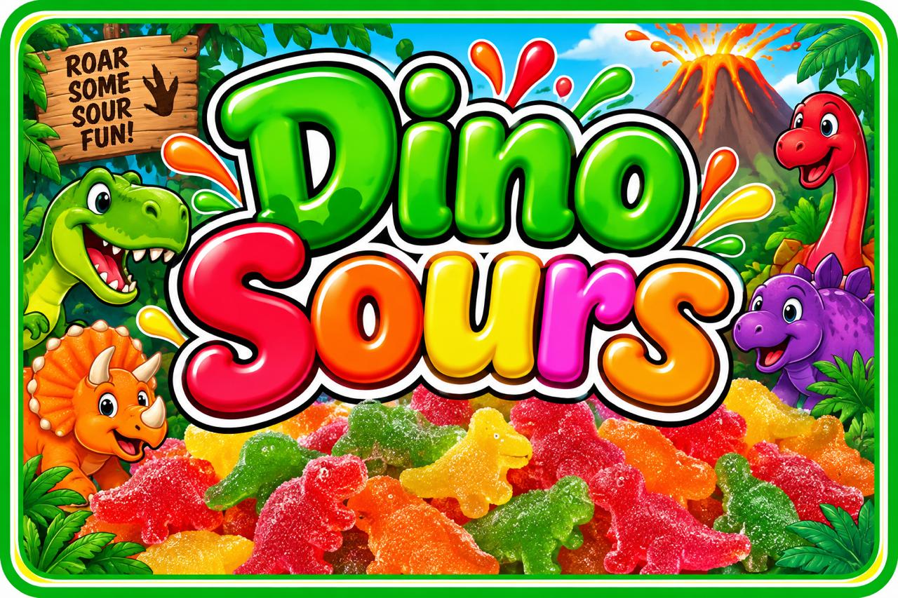 Dino Sours candy mix